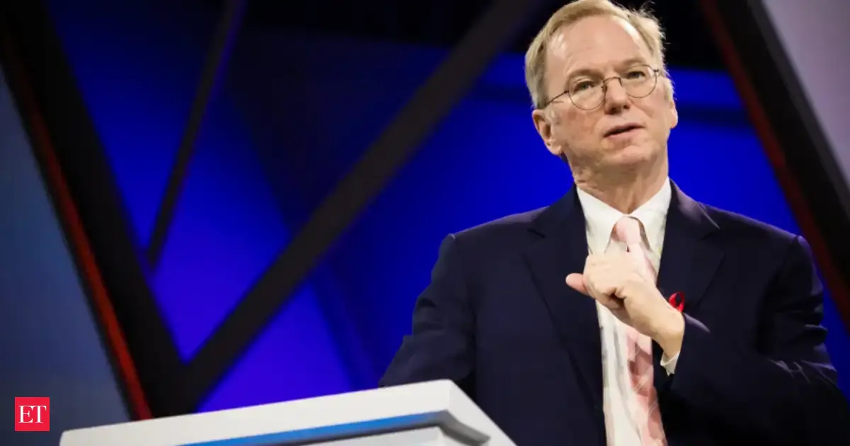 Former Google CEO Eric Schmidt discussing AI's impact on software development
