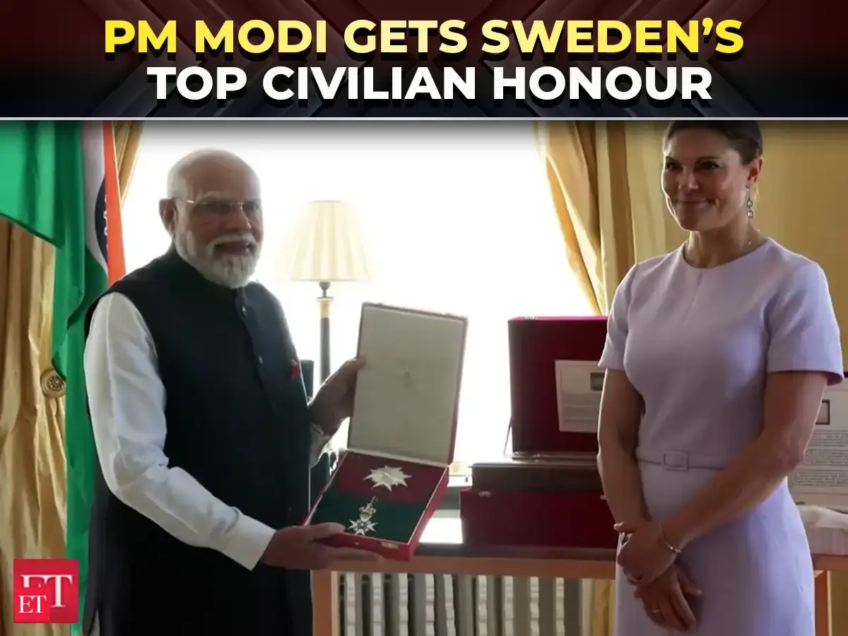 PM Modi conferred with Sweden's Royal Order of Polar Star; 31st global ...