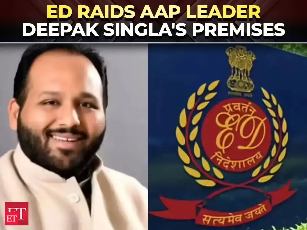 ED raids Deepak Singla's premises; Atishi accuses BJP of attempting to ...