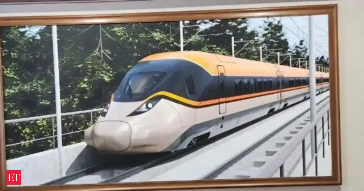 India unveils official glimpse of its first ever bullet train - The ...