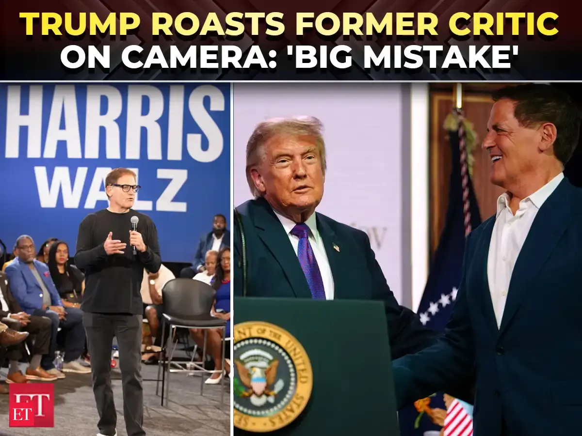 'You made a MISTAKE!': Trump ROASTS billionaire Mark Cuban for backing Kamala Harris in 2024