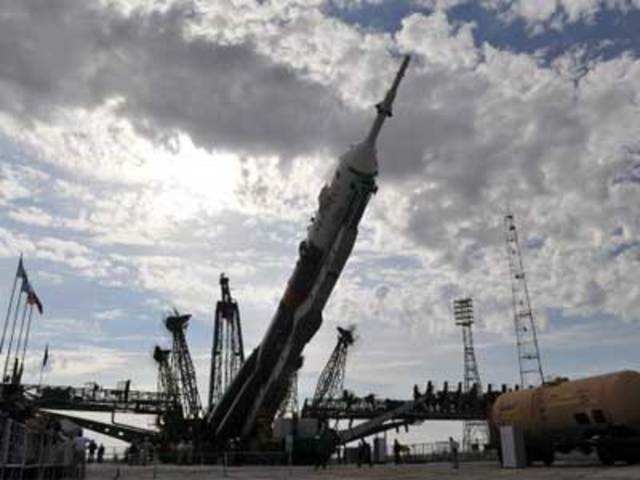 The Soyuz TMA-04M rocket of the International Space Station