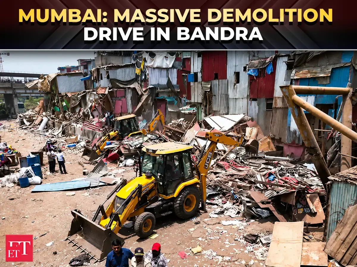 Western Railway launches massive anti-encroachment drive in Mumbai’s Bandra East till May 23