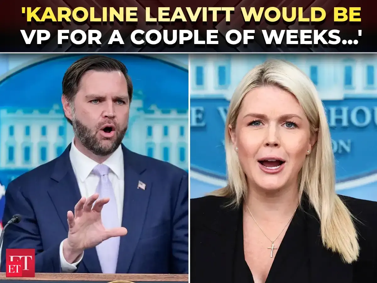 'When Usha has our baby…': JD Vance JOKES Karoline Leavitt should be Vice President for two weeks