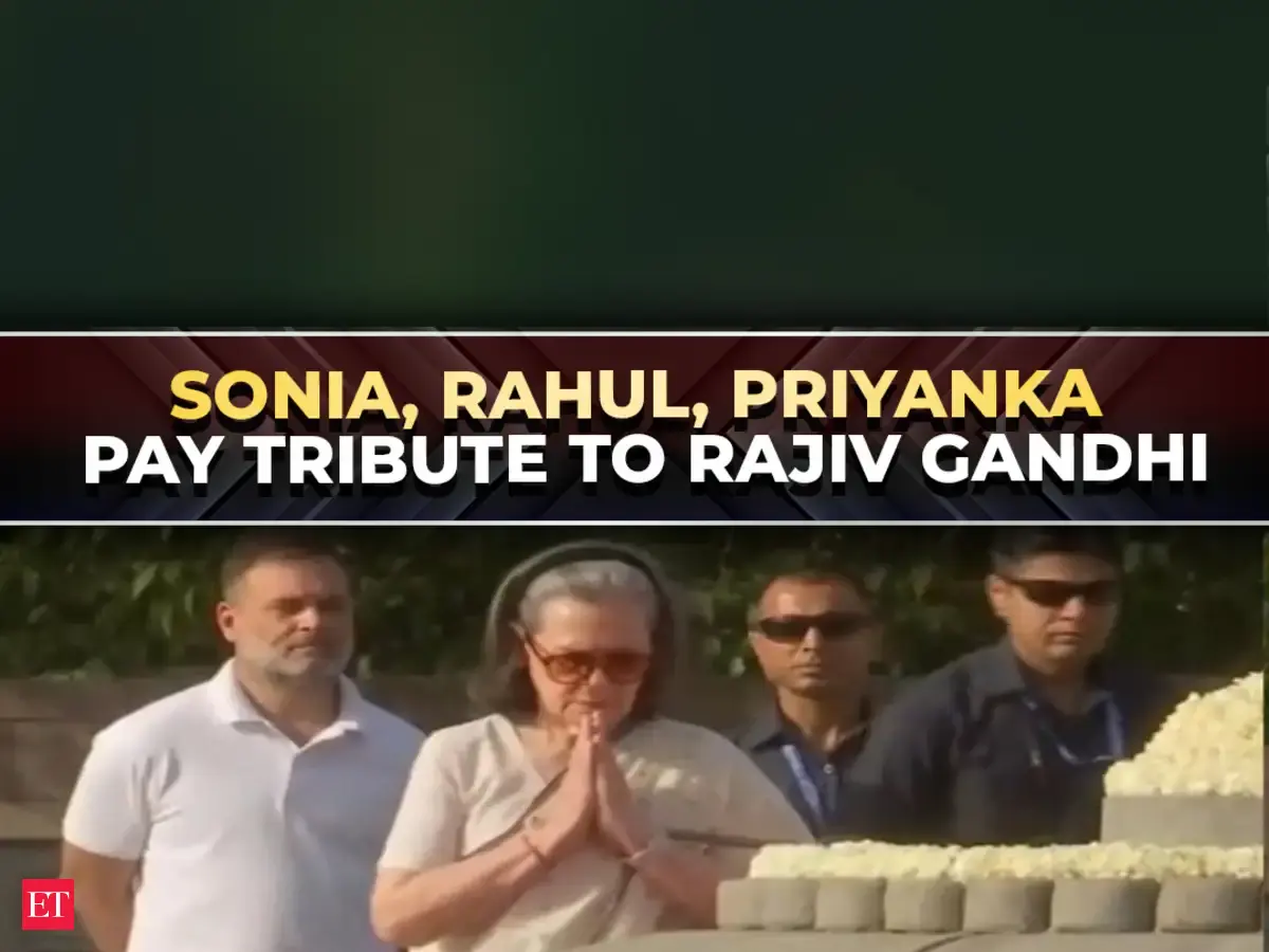 Rajiv Gandhi 35th death anniversary: Gandhi family pays homage at Vir Bhumi in Delhi