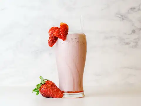 Strawberry milkshake can feel surprisingly refreshing