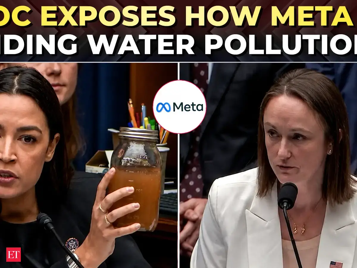 ‘This is drinking water in…’: AOC ambushes EPA with proof how META Data Centre pollutes the climate