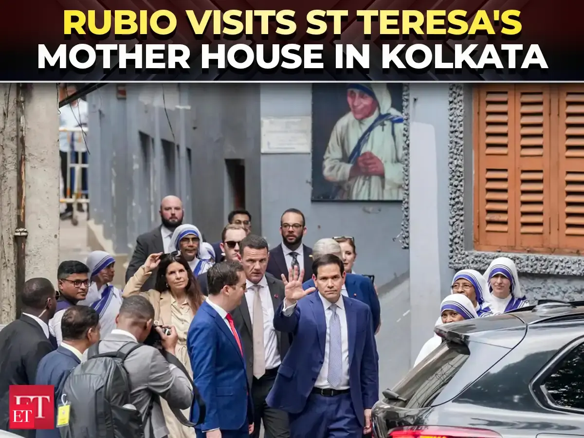 Marco Rubio visits Saint Teresa's Mother House, children's home in Kolkata