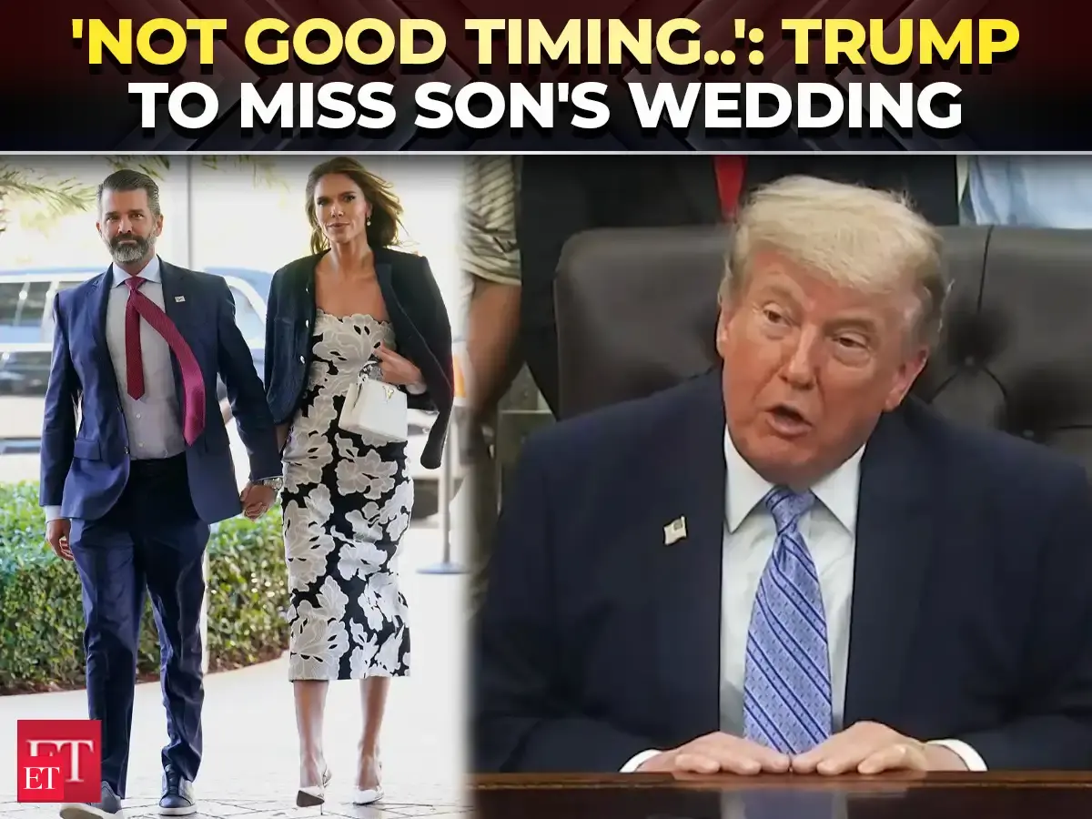 Trump to miss son's wedding, says he needs to remain at WH during 'important period of time'
