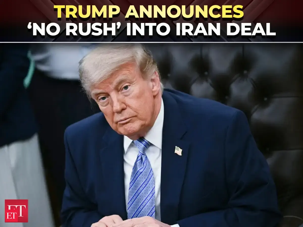 'Time is on our side...': Trump says ‘no rush’ on Iran deal, US Naval blockade to stay