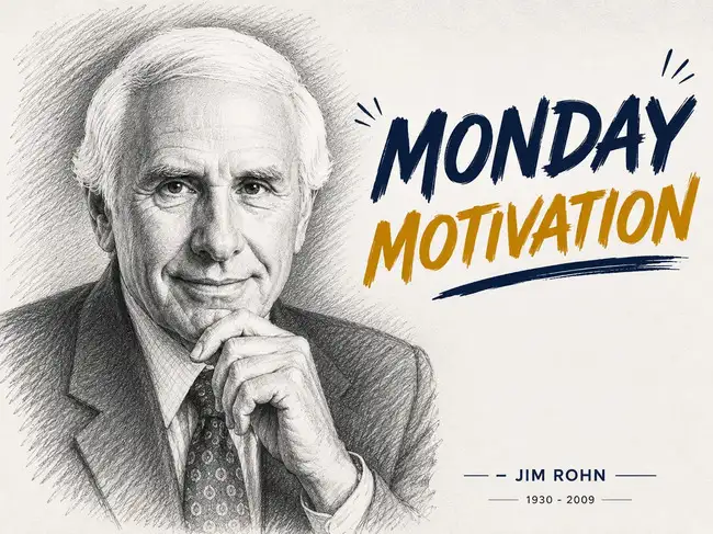 Monday Motivation by Jim Rohn: 'Motivation is what gets you started ...