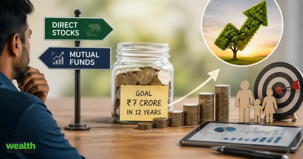 Direct stocks or mutual funds? Expert shares strategy to achieve Rs 7 crore goal in 12 years