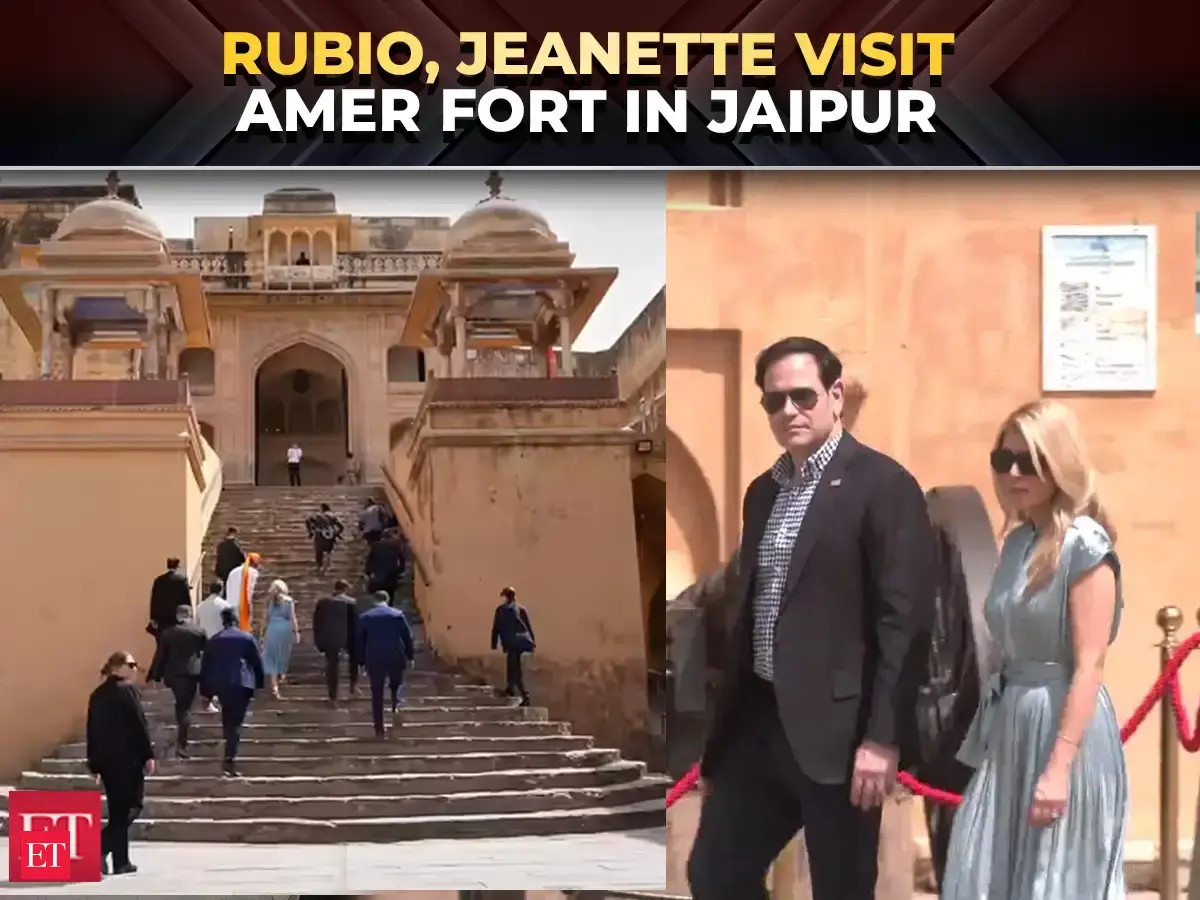 Marco Rubio, wife Jeanette visits Amer Fort, Jaipur ahead of Quad summit