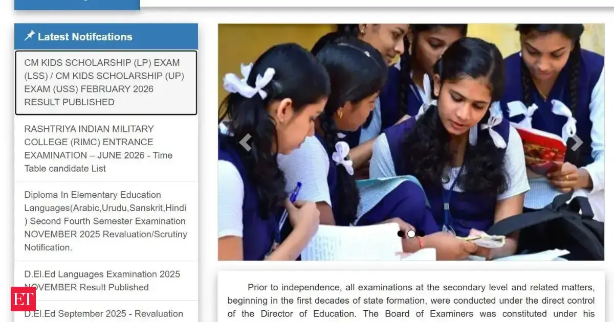 Kerala LSS USS result 2026 out at bpekerala.in: Website facing issues amid heavy traffic, how to check result, direct link and marks