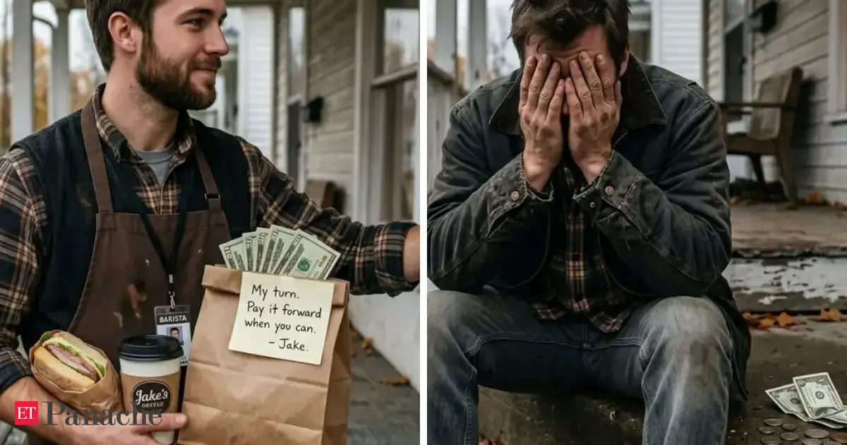 He was fired with only $14 left. An unexpected knock at the door ...