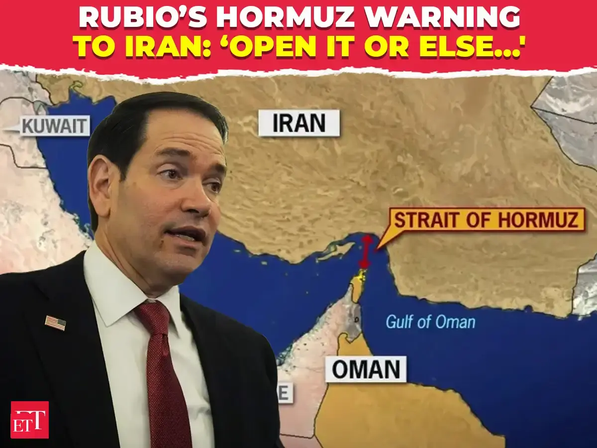 'Strait must open ONE WAY OR ANOTHER!’: Rubio’s EXPLOSIVE Hormuz warning after US strikes rock Iran