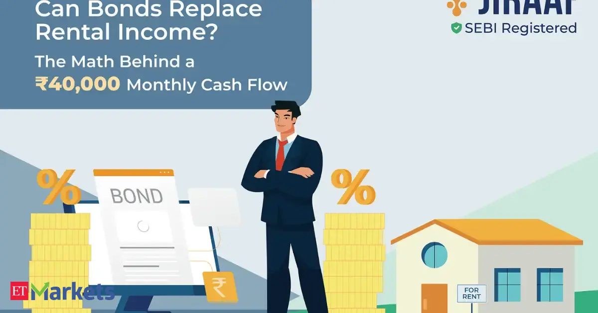 Can bonds replace rental income? The ₹40,000 monthly cash flow math