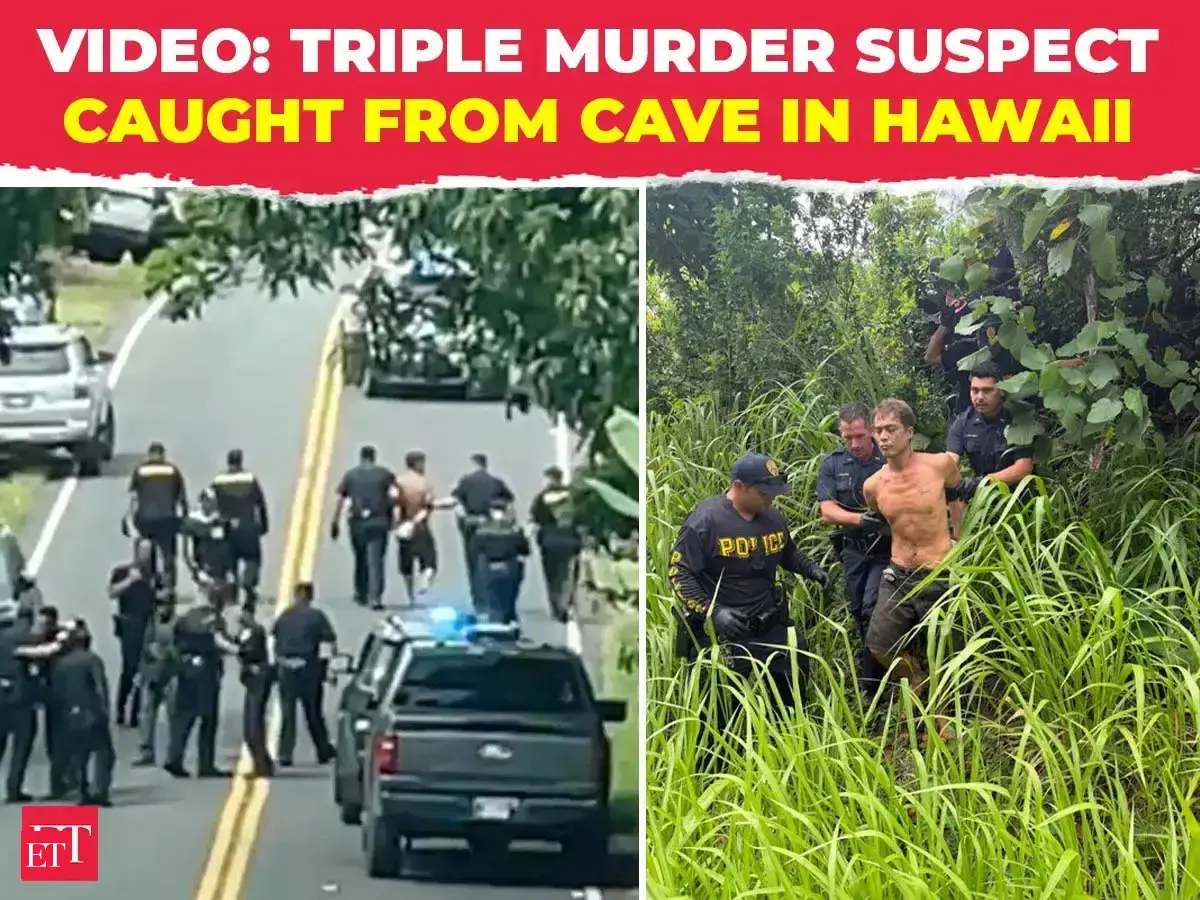 Hawaii manhunt ends dramatically after triple murder suspect found hiding inside cave on big island