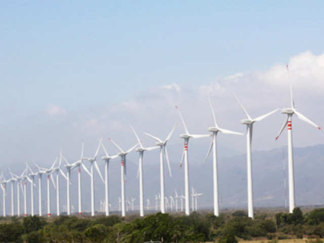 Wind turbines in La Ventosa
