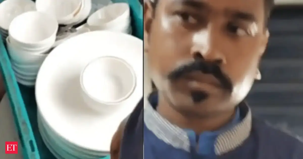 FSSAI sends notice to IRCTC after viral video shows utensils being washed in train toilet