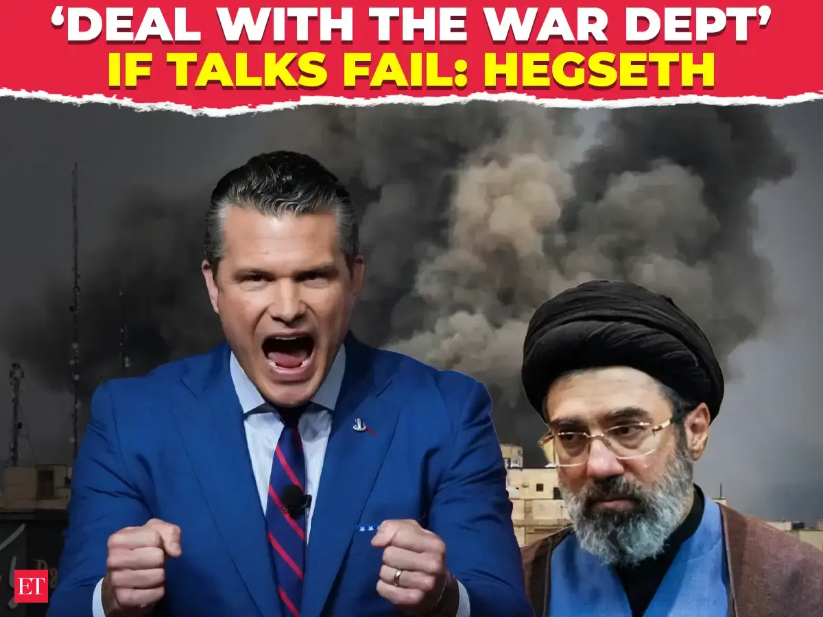 ‘Make a deal or deal with the War Dept’: Pete Hegseth issues stark warning to Iran over negotiations – The Economic Times Video
