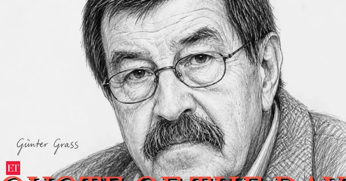Quote of the Day by Nobel Prize-winning German novelist Günter Grass: ‘No idea stays pure, even the flowering of art isn't pure and the sun has…’