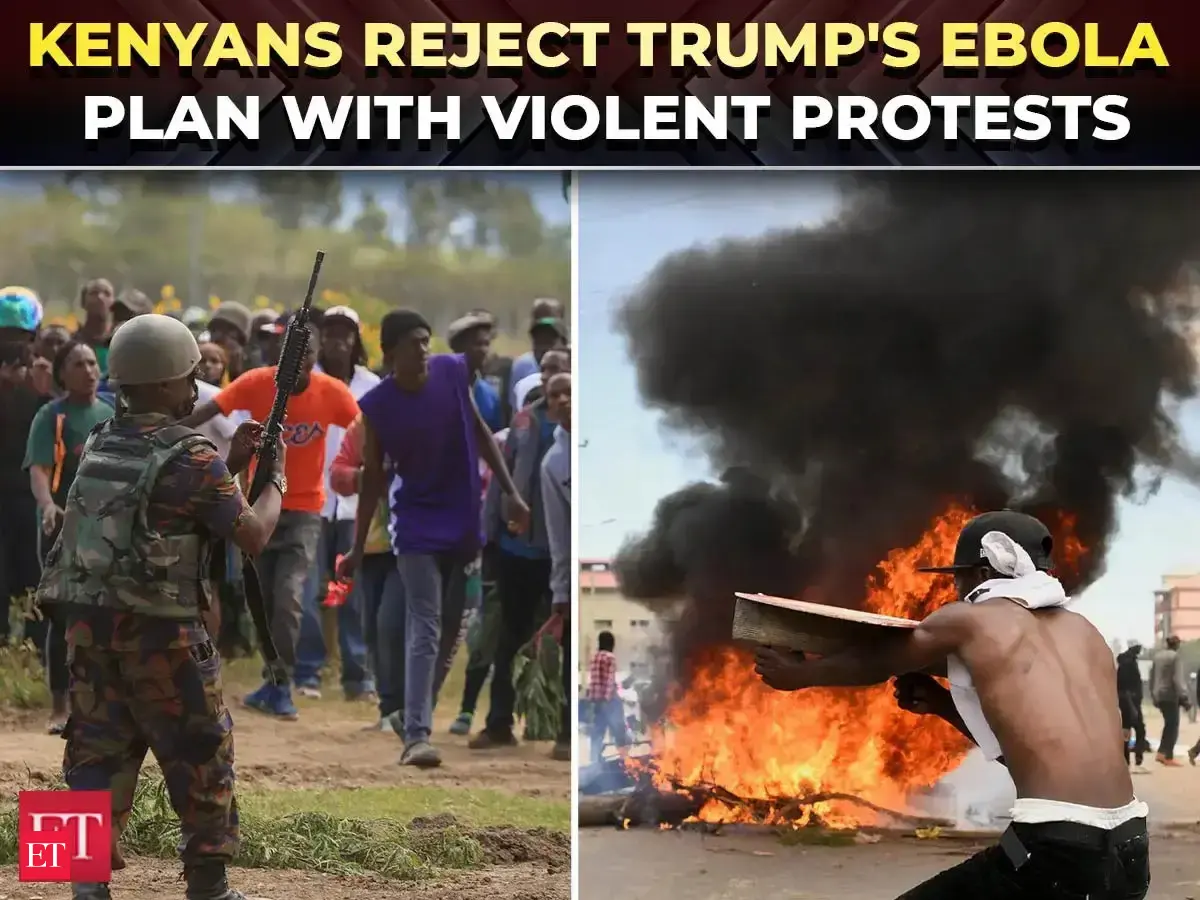 'THROW THEM OUT!': Kenyans storm streets after plans to transfer Ebola-exposed Americans to Africa
