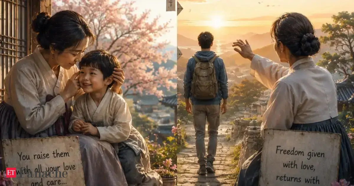 Korean proverb of the day: 'The child you raise with care is only yours as long as they are in your arms, once a child is fully grown, they become worse...' - Parenting lesson on the importance of letting children have their freedom