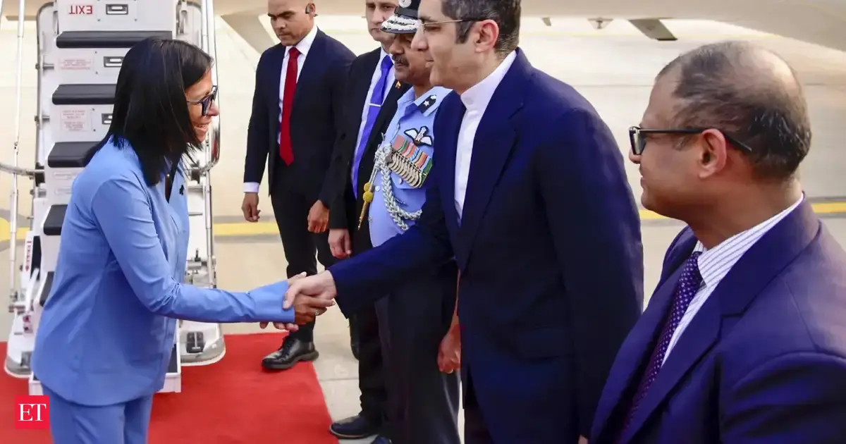 Venezuela's acting President Delcy Rodríguez begins India visit as oil ties deepen