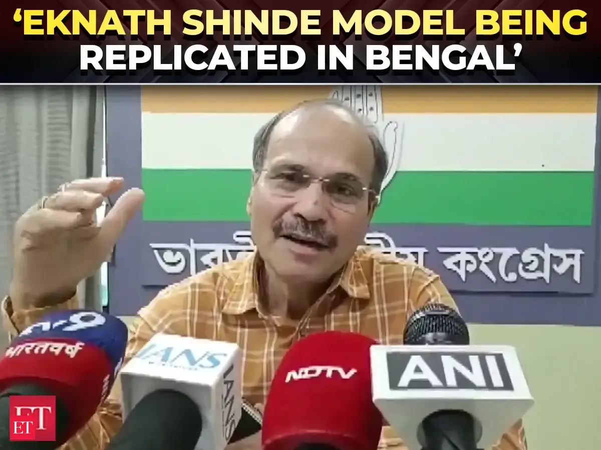 'Eknath Shinde model' being replicated in Bengal amidst TMC's political crisis, claims Adhir