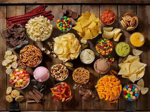 Processed snacks are heavier