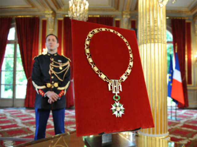 The great necklace of France's National Order of the Legion of Honor