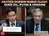 'We benefited Putin via Iran war&rsquo;: Durbin confronts Rubio in explosive exchange over Hormuz blockade