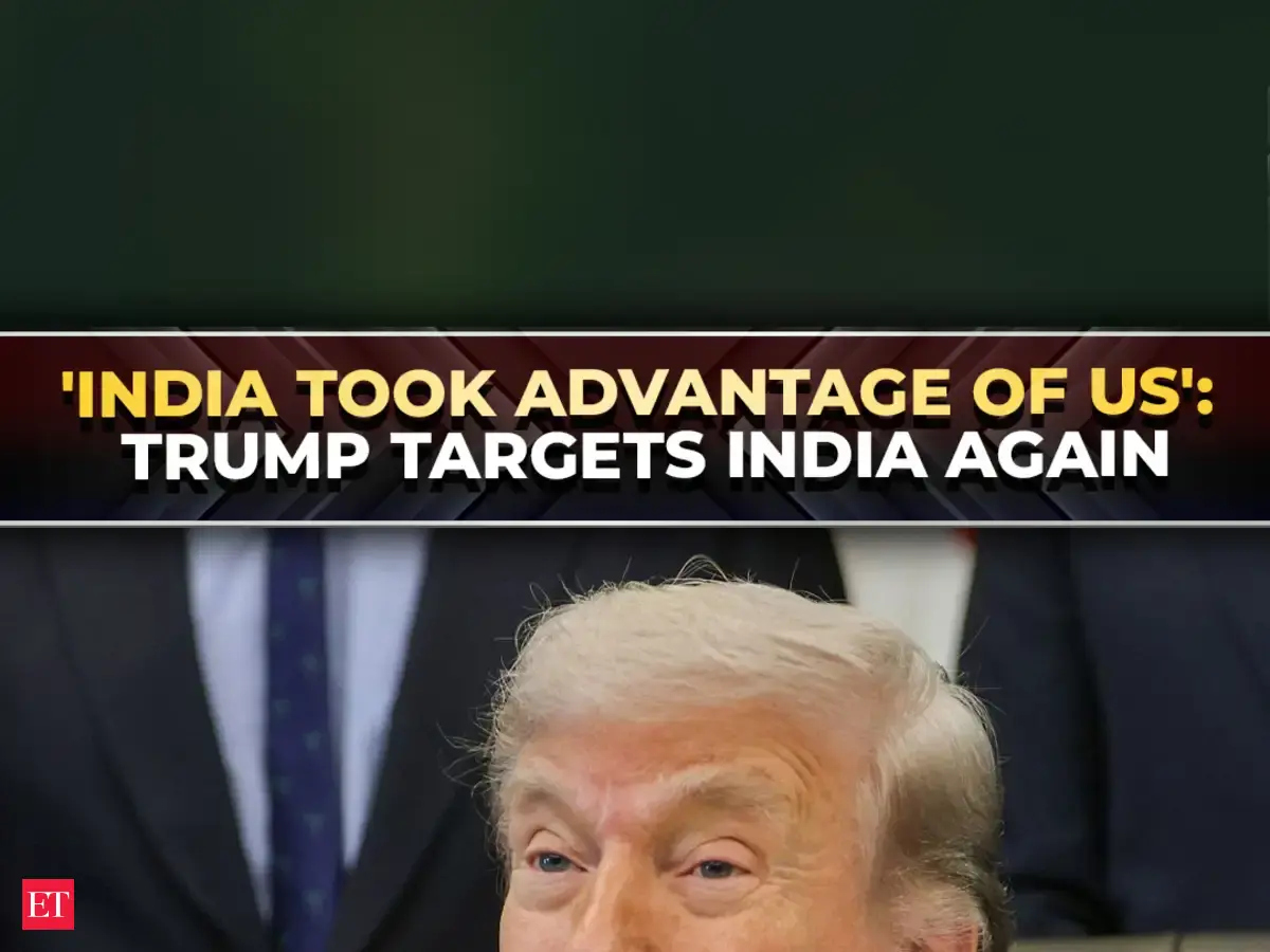 'India took advantage of the US for years': Trump's big charge ahead of trade deal finalisation