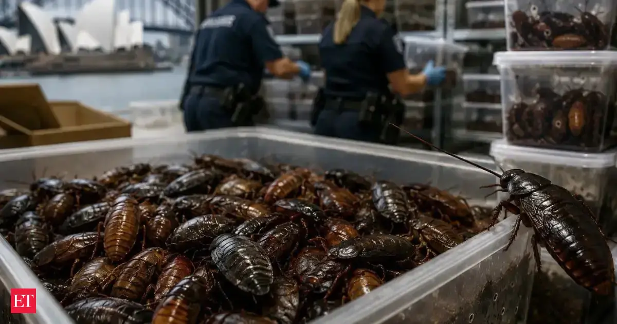 1 lakh cockroaches seized in Australia