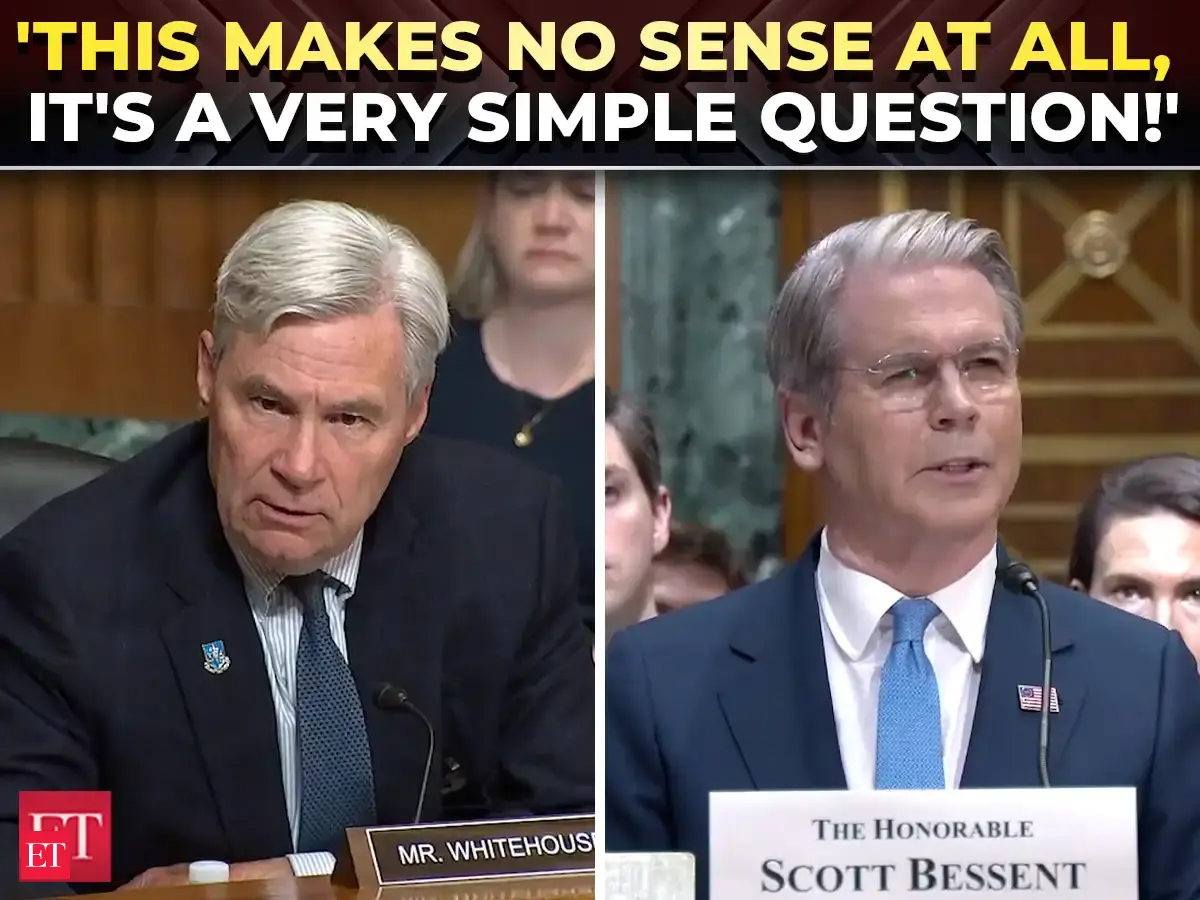 'What goes around comes around’: Sen Whitehouse blasts Scott Bessent for dodging Trump IRS questions