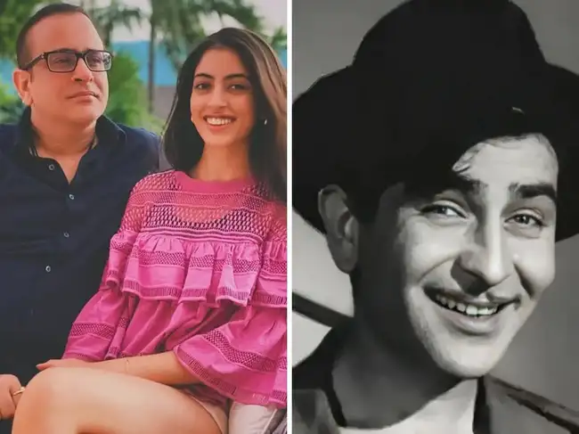 Nikhil and Navya Nanda and Raj Kapoor
