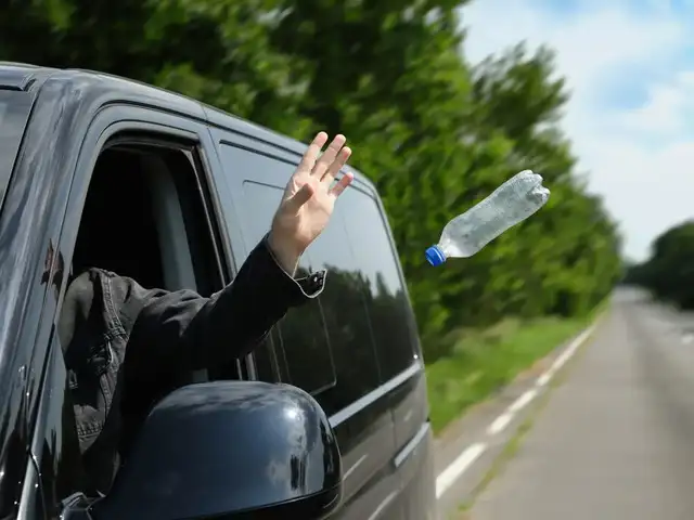 Littering in public places
