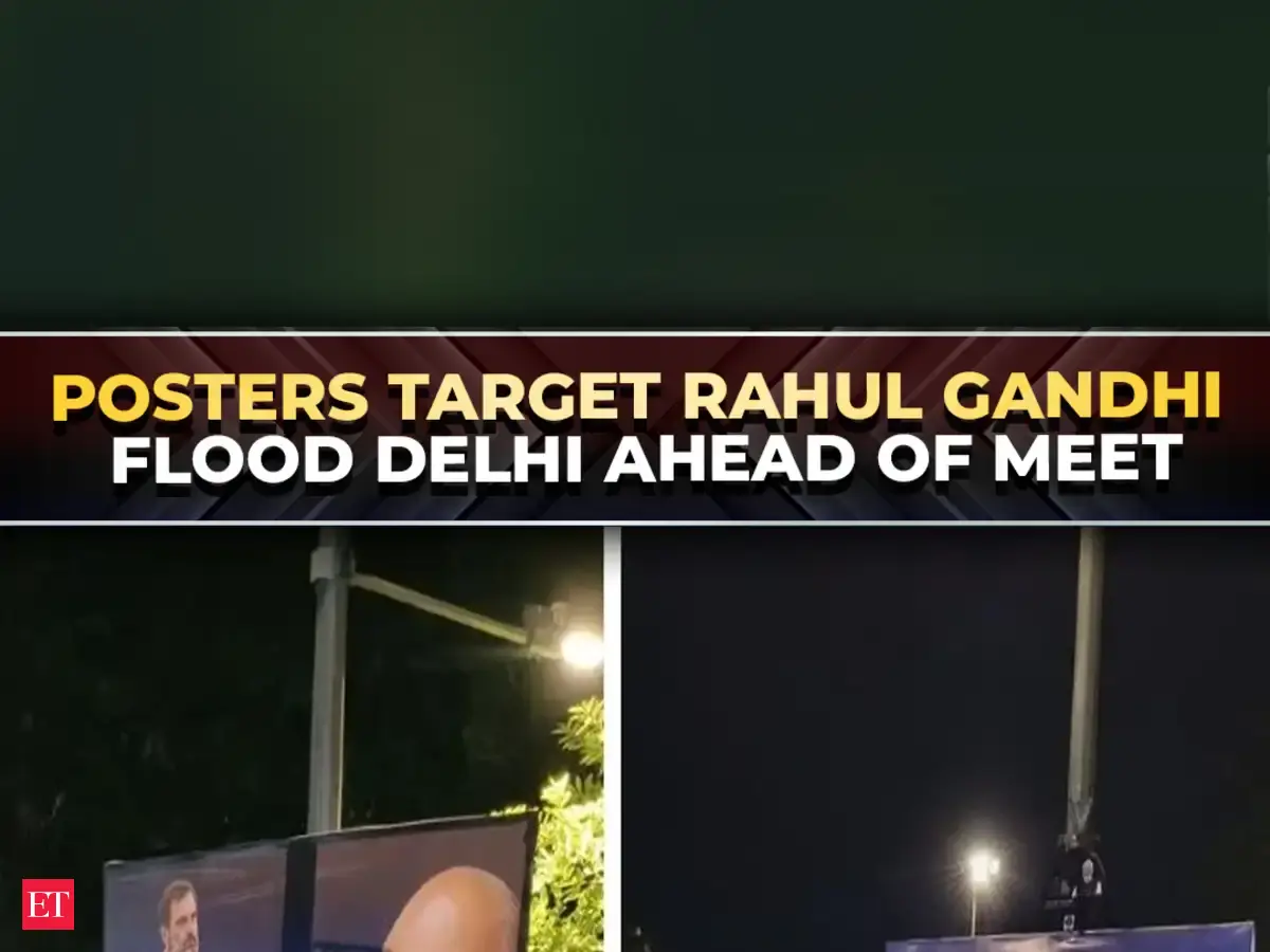 Posters in Delhi slam Cong: ‘Rahul Gandhi mein consistency k