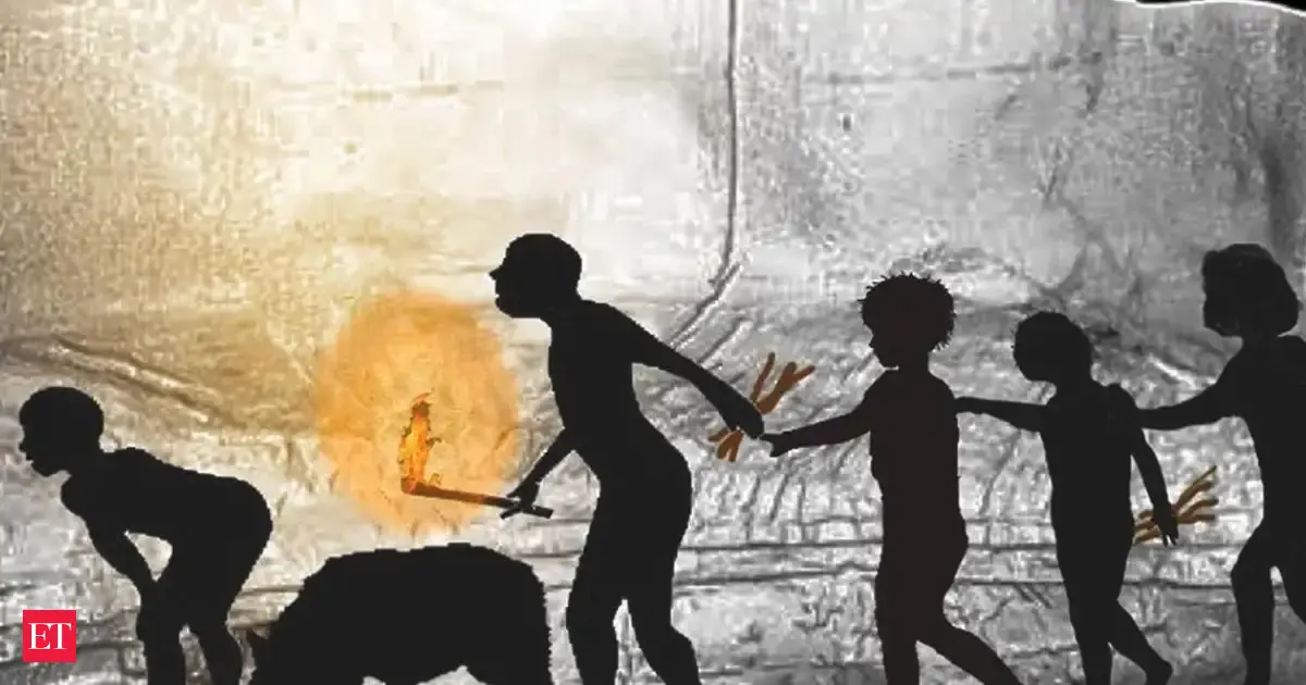 14,400 years ago, five people and a canid entered an Italian cave using pine twigs for light