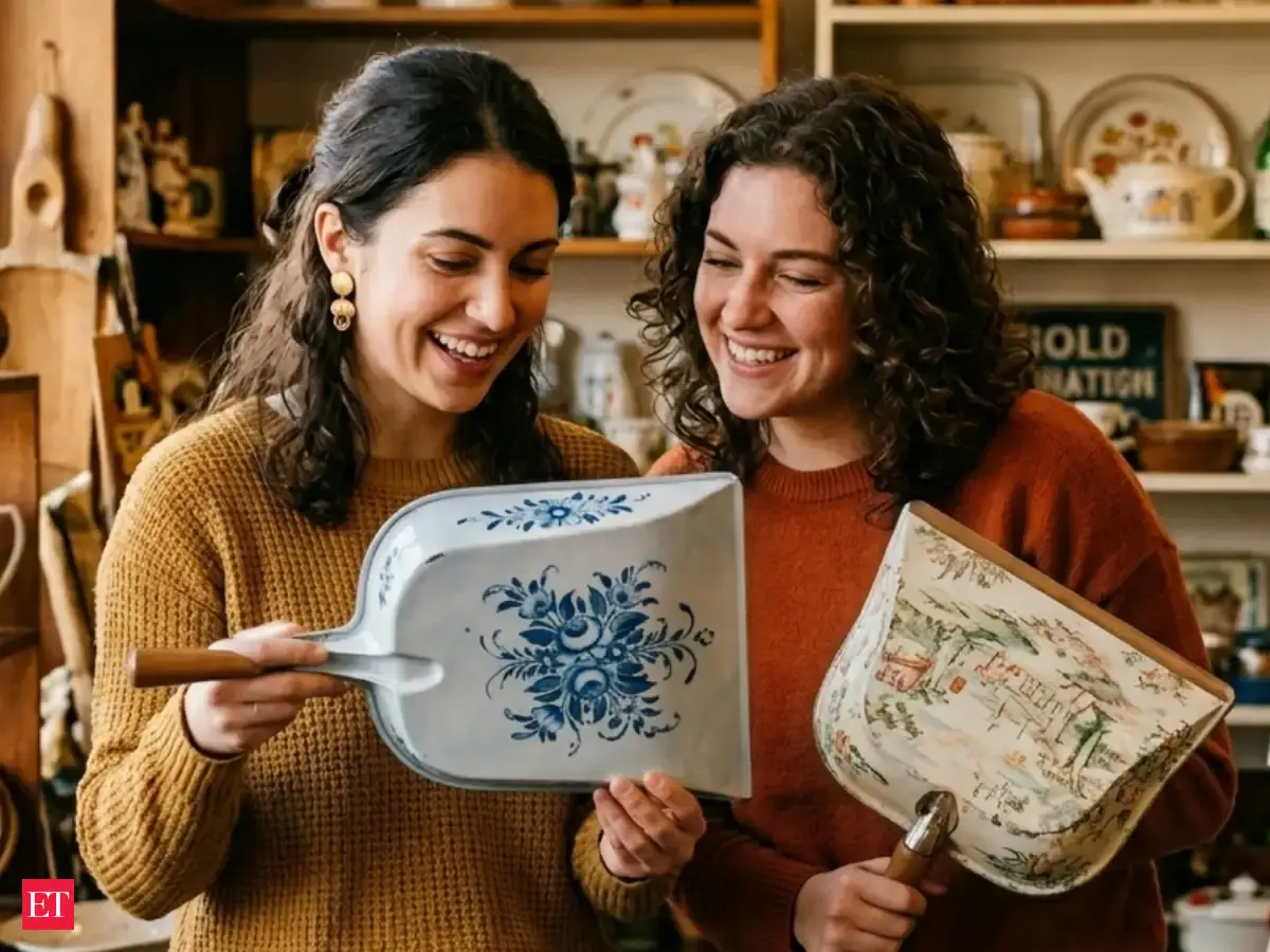 Every '60s house had one; now it's the cleaning supply thrifters are using as rustic decor