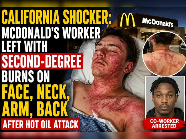 California shocker: McDonald’s worker left with second-degree burns on ...