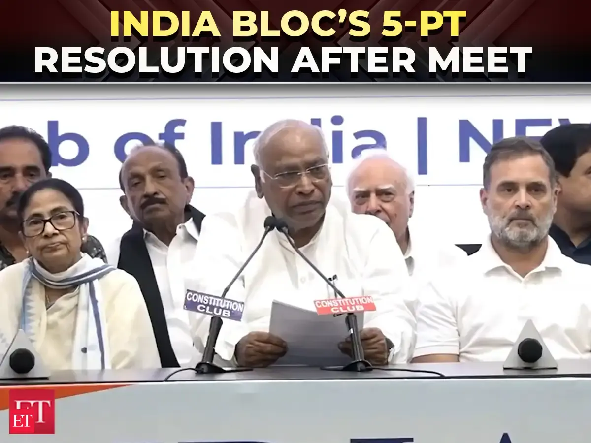 INDIA bloc meeting: From letter to CJI to Pradhan's resignat