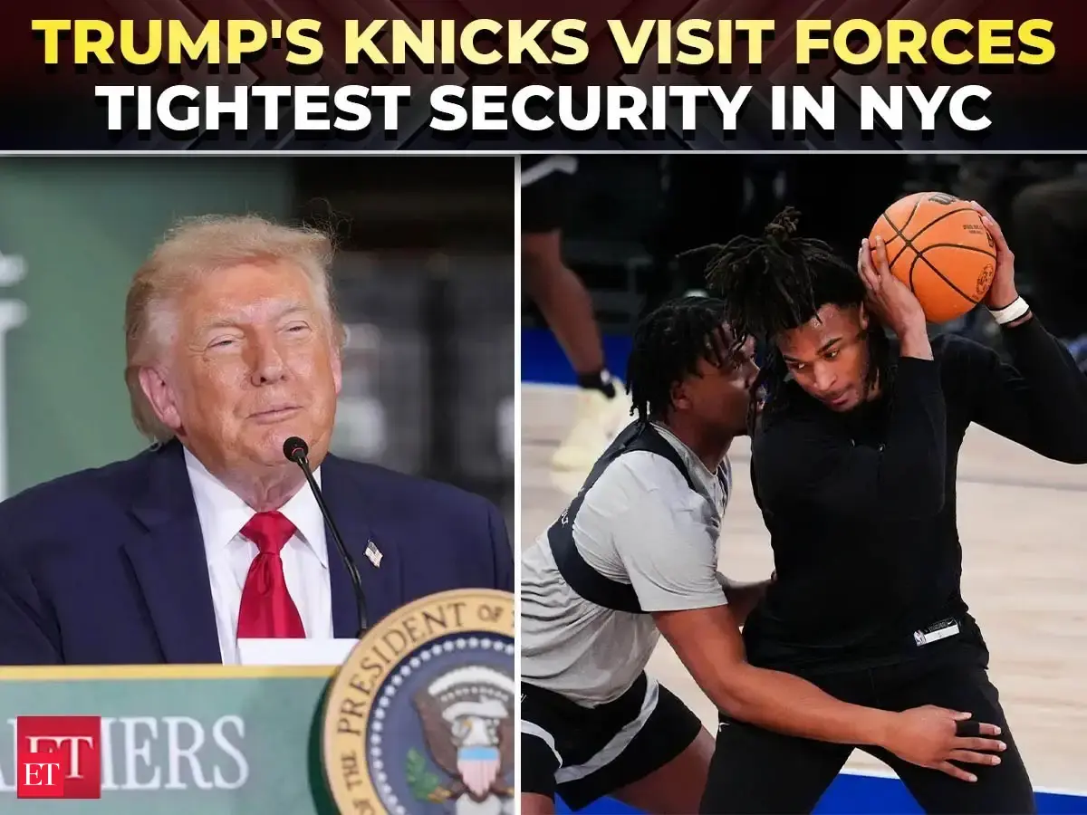 Trump's NBA Finals visit triggers unprecedented se