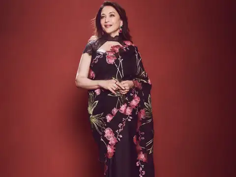 ​Floral saree steals attention