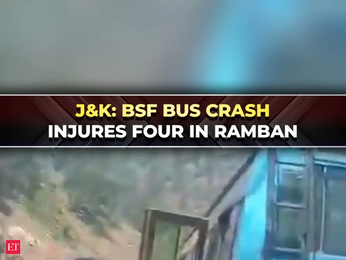 J&K: BSF convoy bus suffers brake failure, four personnel in