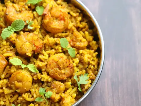 Prawns khichadi