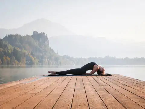 Matsyasana may help stretch the neck area