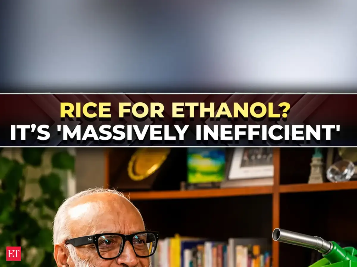 Rice for ethanol? Ashok Gulati calls out ‘massive inefficien
