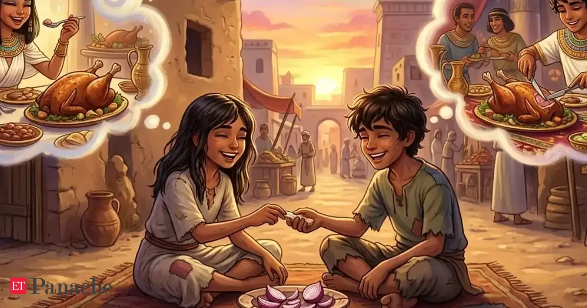  Egyptian proverb of the day: ‘An onion shared with a friend tastes like roast lamb’ - A timeless lesson on friendship and finding joy in simple things